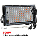 LED Grow Light AC220V 50W 100W LED Full Spectrum Phyto Lamp Greenhouse Hydroponic Plant Growth Lighting