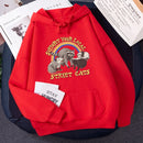 Support Your Local Street Cats Print Frauen Hoodie Cartoons Crewneck Kleidung Vintage Loose Sweatshirt Street Hip Hop Hoody Womens