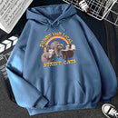 Support Your Local Street Cats Print Frauen Hoodie Cartoons Crewneck Kleidung Vintage Loose Sweatshirt Street Hip Hop Hoody Womens