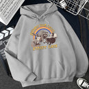 Support Your Local Street Cats Print Frauen Hoodie Cartoons Crewneck Kleidung Vintage Loose Sweatshirt Street Hip Hop Hoody Womens