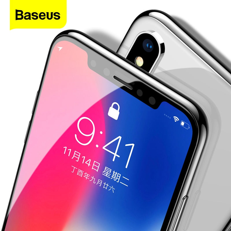 Baseus 0.3mm Screen Protector Tempered Glass For iPhone 12 11 Pro Xs Max X Xr Full Cover Protective Glass For iPhone 12 Pro Max