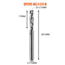 Compression milling cutter woodwork DOWN Cut Two Flutes Spiral Carbide Milling Tool CNC Router Wood End Mill Cutter Bits