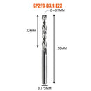 Compression milling cutter woodwork DOWN Cut Two Flutes Spiral Carbide Milling Tool CNC Router Wood End Mill Cutter Bits