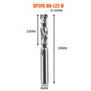 Compression milling cutter woodwork DOWN Cut Two Flutes Spiral Carbide Milling Tool CNC Router Wood End Mill Cutter Bits