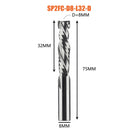 Compression milling cutter woodwork DOWN Cut Two Flutes Spiral Carbide Milling Tool CNC Router Wood End Mill Cutter Bits