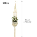 Colgador de macramé hecho a mano para planta colgante, maceta para flores, colgador de pared, decoración para patio, jardín, maceta colgante, cesta colgante