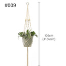 Colgador de macramé hecho a mano para planta colgante, maceta para flores, colgador de pared, decoración para patio, jardín, maceta colgante, cesta colgante