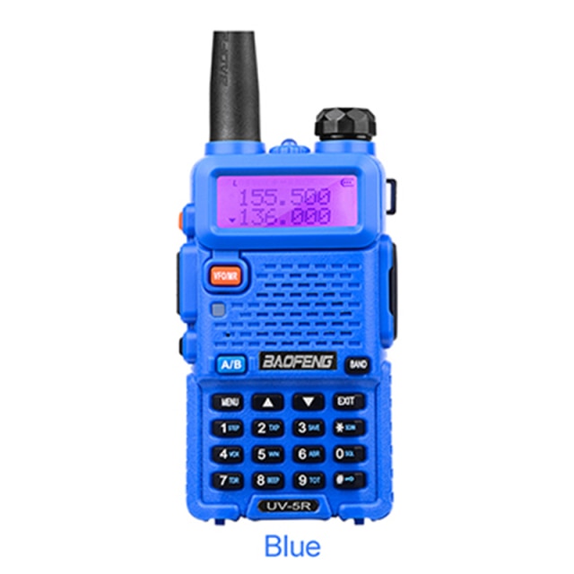 Baofeng UV-5R Walkie Talkie Pantalla dual VHF 136-174 UHF 400-520mHZ 5W Radio de jamón bidireccional