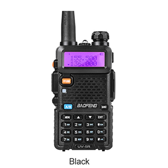 Baofeng UV-5R Walkie Talkie Pantalla dual VHF 136-174 UHF 400-520mHZ 5W Radio de jamón bidireccional