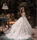 Flower Girl Dresses Tulle 2021 Beading Appliqued Pageant Dresses For Girls First Communion Dresses Kids Prom Dresses