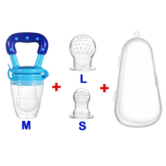 4 In 1 Baby Nipple Fresh Food Fruit Milk Feeding Bottles Nibbler Learn Feeding Drinking Water Straw Handle Teething Pacifier