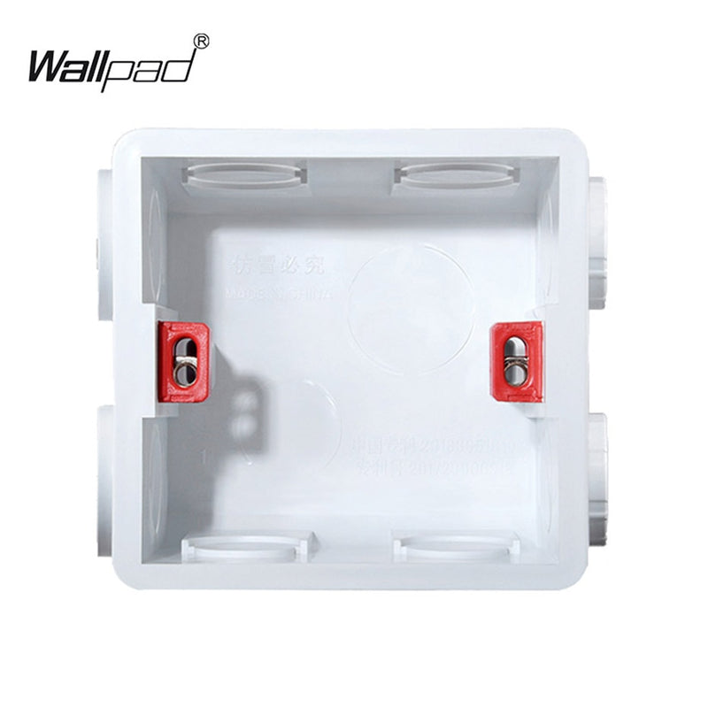 Mounting Lining Box for 86*86mm Wall Switch and Socket Wallpad Cassette Universal White Wall Back Junction Box