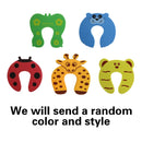 5 unids/lote de protección de seguridad para bebés, Tope de seguridad para puerta de animales bonitos, cerradura de tarjeta para bebés, Protector de dedos para el cuidado de recién nacidos