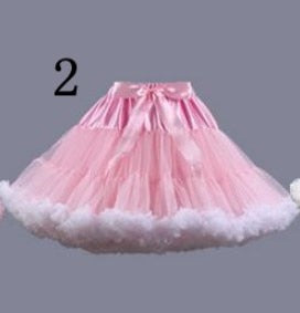 2018 Hot Sale Colorful Tulle Girls Petticoat Underskirt Lolita Faldas Tulle Skirt  EE807