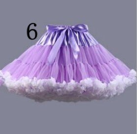 2018 Hot Sale Colorful Tulle Girls Petticoat Underskirt Lolita Faldas Tulle Skirt  EE807