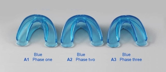 3 Stufen Kieferorthopädische Zahnspangen Gerät Zahnspangen Ausrichtungstrainer Zähne Retainer Bruxismus Mundschutz Zahnglätter