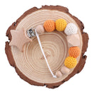 1 STÜCK Baby Schnullerkette Elefant Holzclip Geometrische Häkelperlen Tasche Holz Beißring Winzige Stange Dummy Clips Baby Schnullerhalter