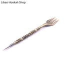 Maza/Retro/forma giratoria de aluminio para fumar Hookah Sheesha tenedor Chicha Narguile Cachimba Nargile accesorios Drop Shipping