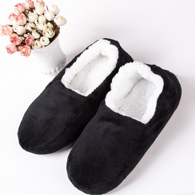House slippers Male Big size 48 Winter Slippers for Men Suede plush floor Shoes Lazy shoes soft warm Socks slippers