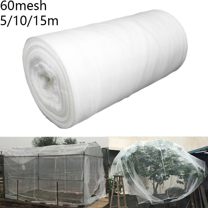 Greenhouse Protective Net 60mesh Fruit Vegetables Care Cover Insect Net Plant Cover Net Garden Pest Control Plant Potection Net