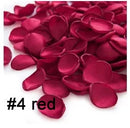 100 pieces /bag Artificial Silk Rose Petals Satin Petals Silk For Weddings Silk Handmade Soft Satin Rose Petals