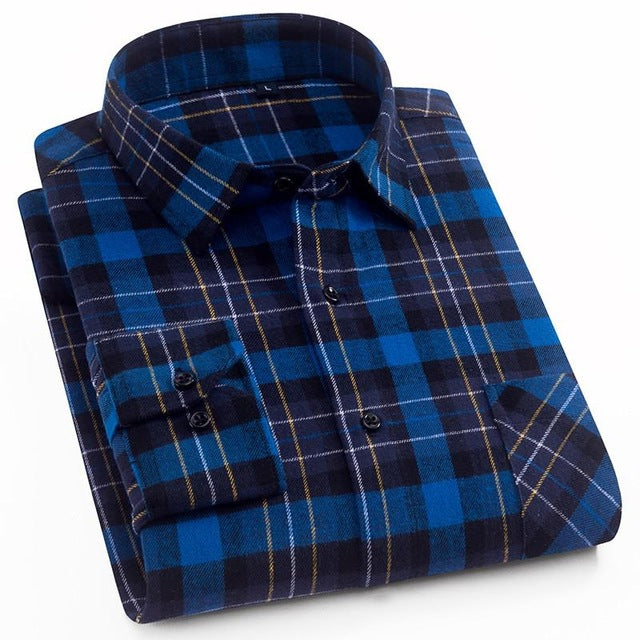 2021 primavera otoño camisa a cuadros de algodón para hombre nueva camisa informal de manga larga para hombre ropa de hombre de alta calidad