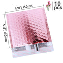 10 Stück 15 x 20 + 4 cm Roségold-Blasenumschlag/Roségoldfolien-Blasen-Mailer für Geschenkverpackungen und Hochzeitsbevorzugungsbeutel und Versandumschläge