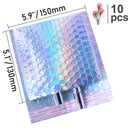 10 Stück 15 x 20 + 4 cm Roségold-Blasenumschlag/Roségoldfolien-Blasen-Mailer für Geschenkverpackungen und Hochzeitsbevorzugungsbeutel und Versandumschläge