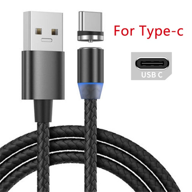 Magnetic Micro USB Cable For iPhone Samsung Android Fast Charging Magnet Charger USB Type C Cable Mobile Phone Cord Wire