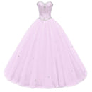 Imagen Real hermosos vestidos De quinceañera 2020 cuentas De cristal Vestido De baile De debutante vestidos De graduación Vestido De Quince Robe De Soiree