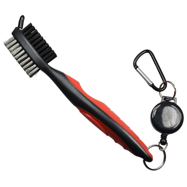 Golf Club Brush Golf Pole Putter Double Sided Groove Cleaner Cleaning Brushes for Outdoor Exercise Sport Decoration