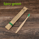 5/10pcs eco friendly toothbrush Bamboo Resuable Toothbrushes Portable Adult  Wooden Soft Tooth Brush for Home Travel Hotel use