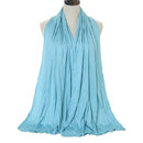 Fashion Modal Cotton Jersey Hijab Scarf Long Muslim Shawl Plain Soft Turban Tie Head Wraps For Women Africa Headband 170x60cm