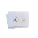 40Pcs/lot Mini thank you Card gold simple design Scrapbooking party invitation Greeting Card Birthday Gift Message Cards