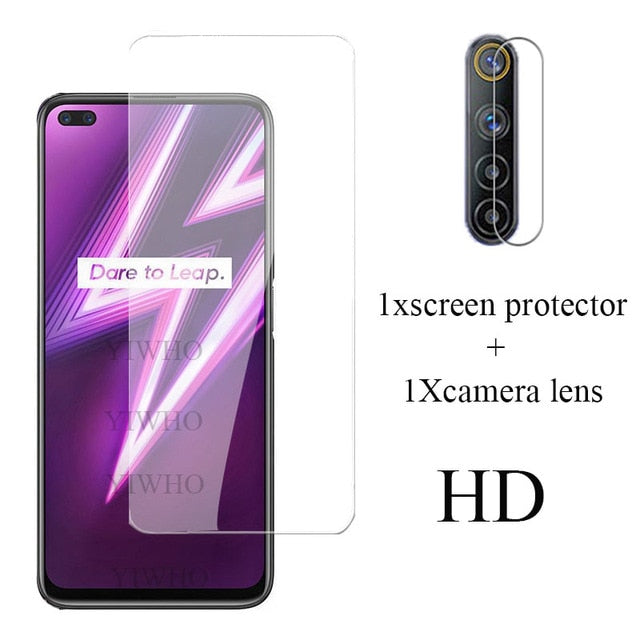 for OPPO Realme 6 Pro Glass Screen Protectors On Realmi 7 pro 6i 6 i 7i i7 8 Protective Tempered Camera Len Glass Film Realme6i