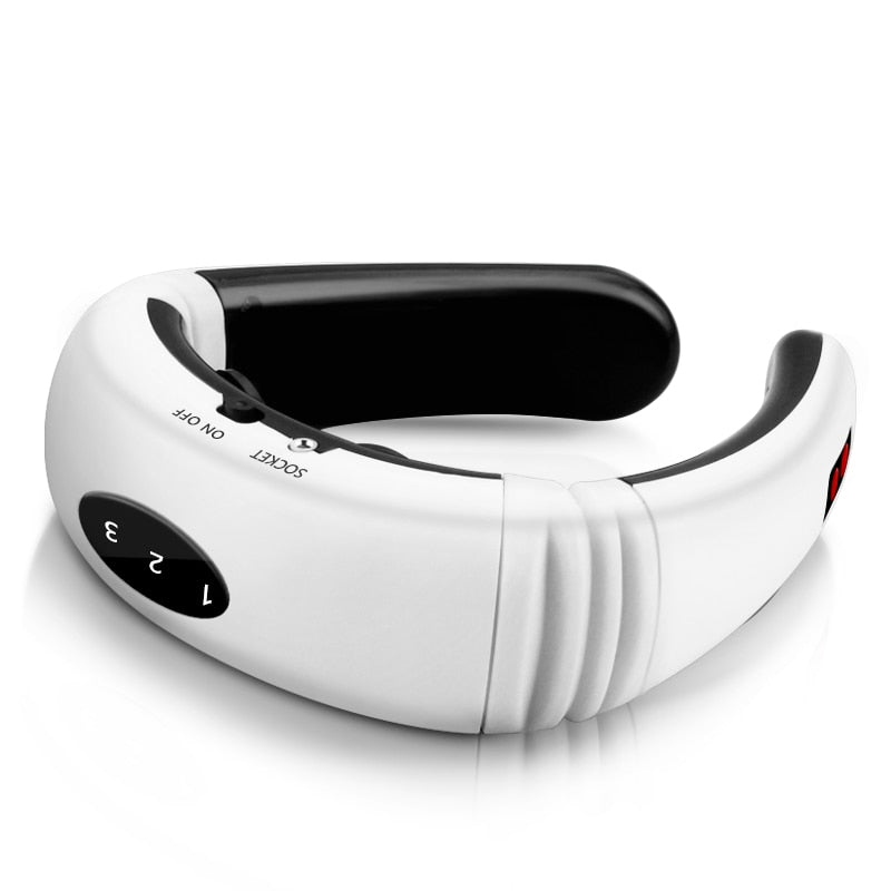 Elektrisches Nackenmassagegerät &amp; Pulse Back 6 Modi Leistungssteuerung Ferninfrarot-Heizung Schmerzlinderungsgerät Gesundheitspflege-Entspannungsmaschine