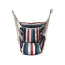 Portable Hammock Chair Hanging Rope Chair Swing Chair Seat with 2 Pillows for Garden Indoor Outdoor Fashionable Hammock Swings