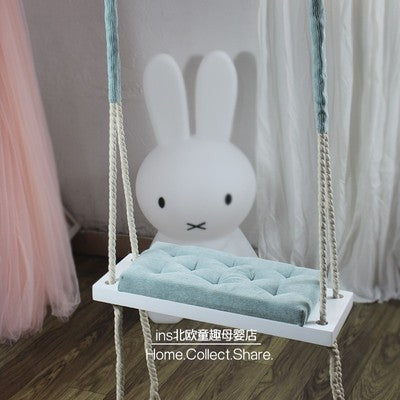 JOYLOVE INS Nordic-Style Indoor Swing Glider Children's Room Decoration Ceiling Hanging Swing Rocking Chair