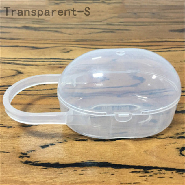 Size S Baby Solid Pacifier Box Soother Container Holder Pacifier Box Travel Storage Case Safe Holder Pacifier PP Plastic Box