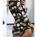 Sexy Women Bodysuit Long Sleeve Deep V Neck Bodycon Stretch Leotard Crop Top Button Short Romper Pajamas Women Jumpsuit Overalls