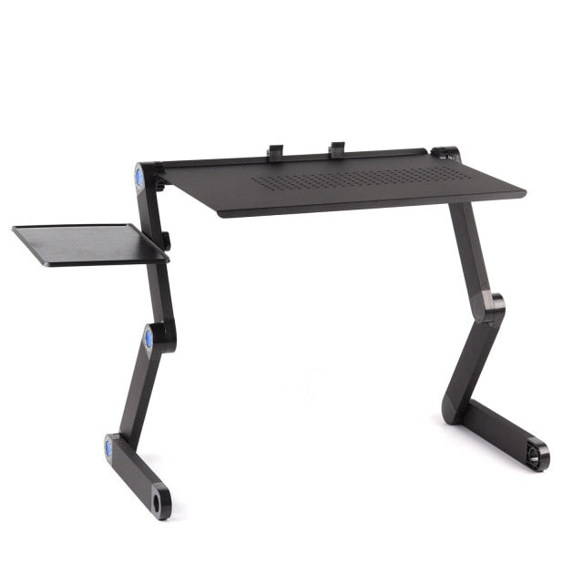 Adjustable Aluminum Laptop Desk Ergonomic Computer Desk Portable TV Bed Lapdesk Tray PC Table Stand Notebook Table Desk Stand