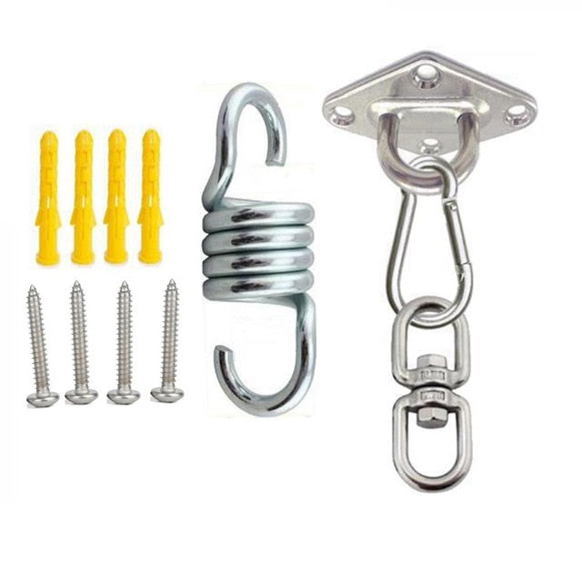 Stainless Steel Hammock Mount Base Suspension Ceiling Hooks Trapeze Swing Gym Hangers For Hammock Yoga Hanging Chair Heavy Duty