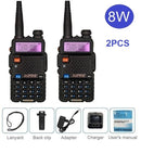 Baofeng UV-5R 8W Walkie Talkie Portable CB Ham Radio Amateur 10KM UHF VHF Scanner Radio FM Transceiver UV5R UV 5R for Hunting