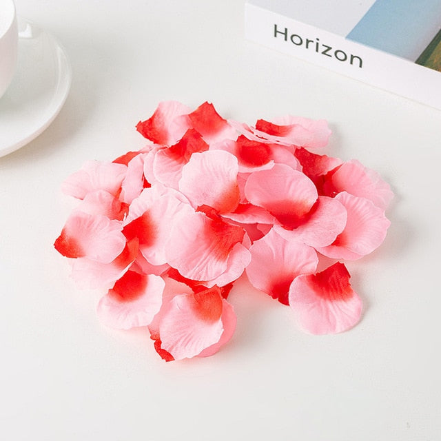 1000PCs Fake Rose Petals DIY Party Decorations Artificial Flowers Romantic Wedding Marriage Accessories For Valentine Gifts