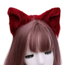 Lovely Furry Animal Beast Ears Hair Clip Anime Lolita Wolf Cat Cosplay Hairpins X7YA