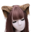 Lovely Furry Animal Beast Ears Hair Clip Anime Lolita Wolf Cat Cosplay Hairpins X7YA