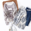 New majestic painting ink animal grain soft waxy cashmere wool warm comfortable leisure knitting wool