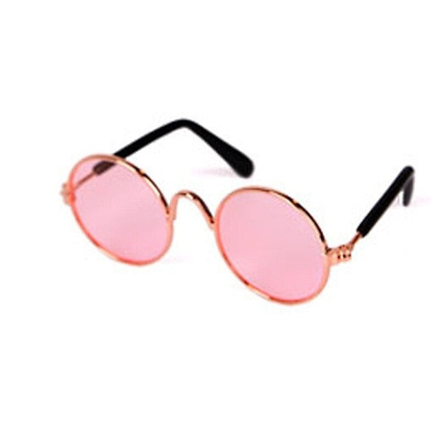 Pet Products Lovely Vintage Round Cat Sunglasses Reflection Eye wear glasses For Small Dog Cat Pet Photos Props Accessories