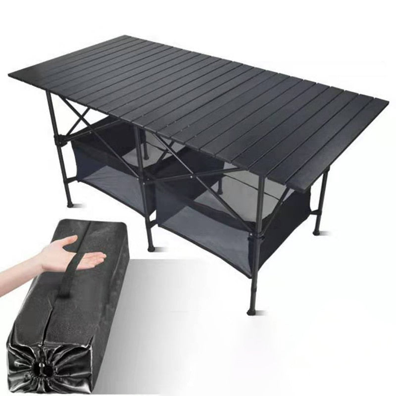 Nueva mesa plegable para exteriores, silla para acampar, aleación de aluminio, barbacoa, mesa de pícnic, resistente al agua, mesa plegable, escritorio