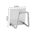 Organizador de almacenamiento, soporte para esponjas, suministros de cocina autoadhesivos, antideslizante, multiusos, accesorios para fregadero de acero inoxidable 304